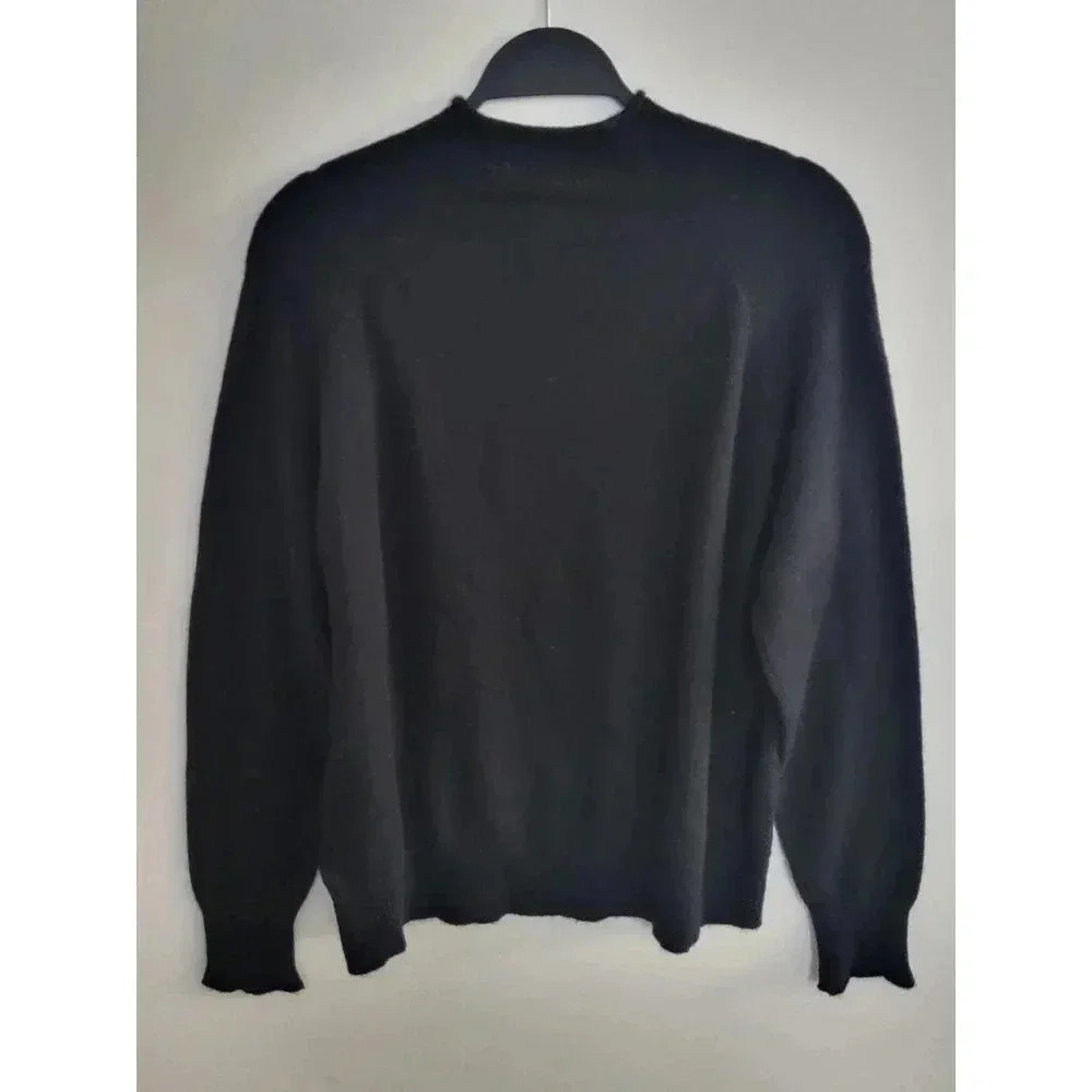 J. Crew Black Alpaca‎ Sweater Large - Picture 4 of 6